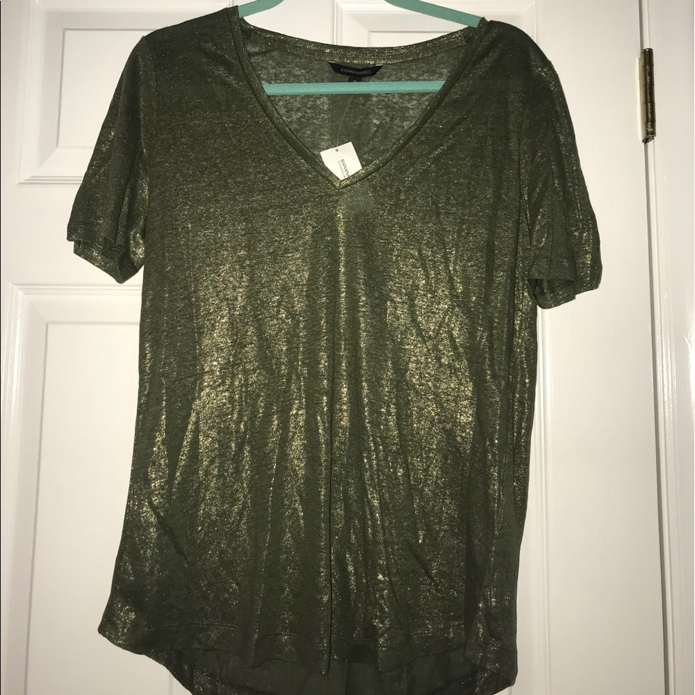 Shirt sleeve t shirt from Banana Republic!